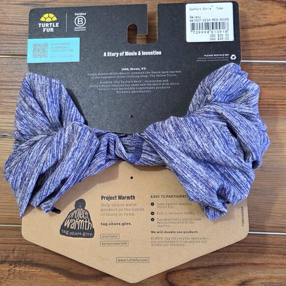 Comfort Stria Tube Neck Gaiter Turtle Fur Multi Functional - Picture 5 of 7